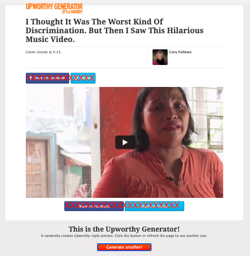 The Upworthy Generator