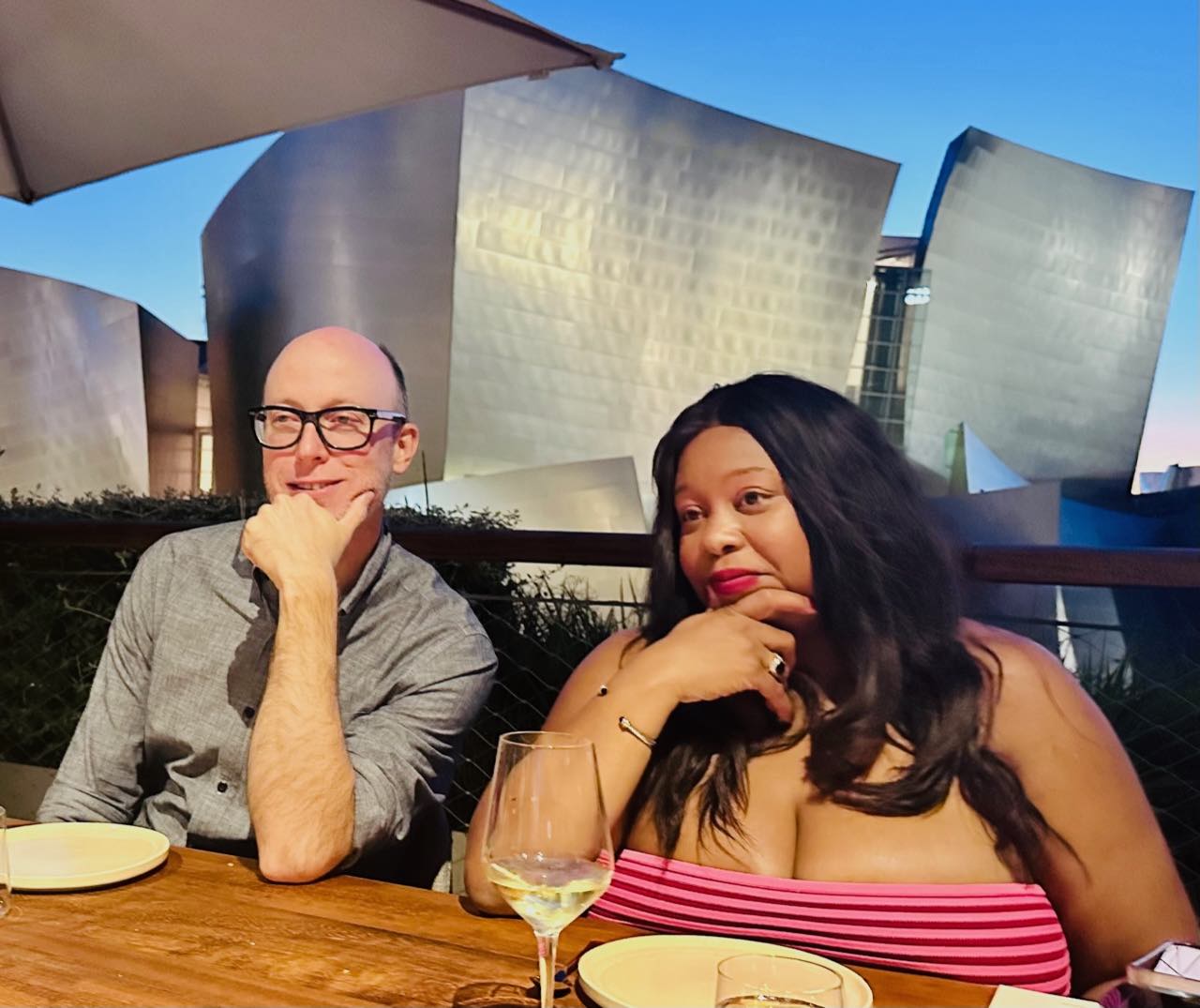 Michele and Jacob w/ Disney Hall