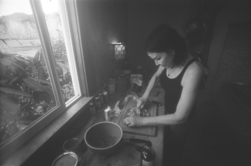 Darbury in Kitchen.