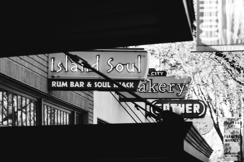 Shop signs.