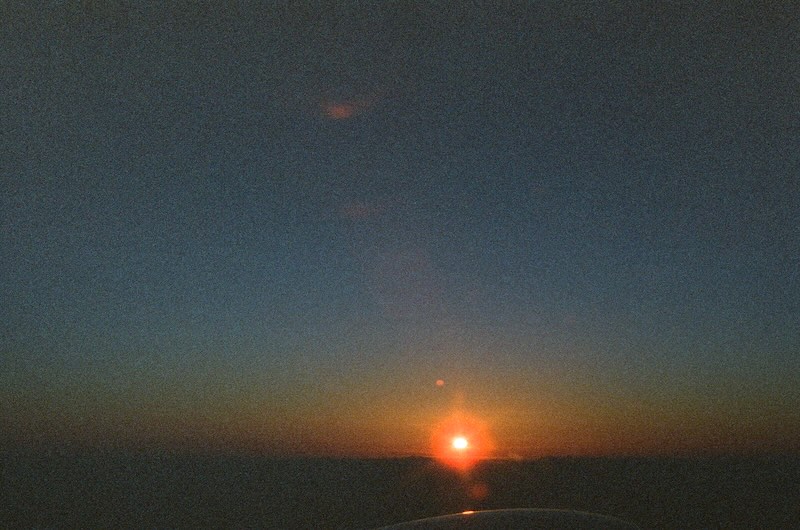Sunset.