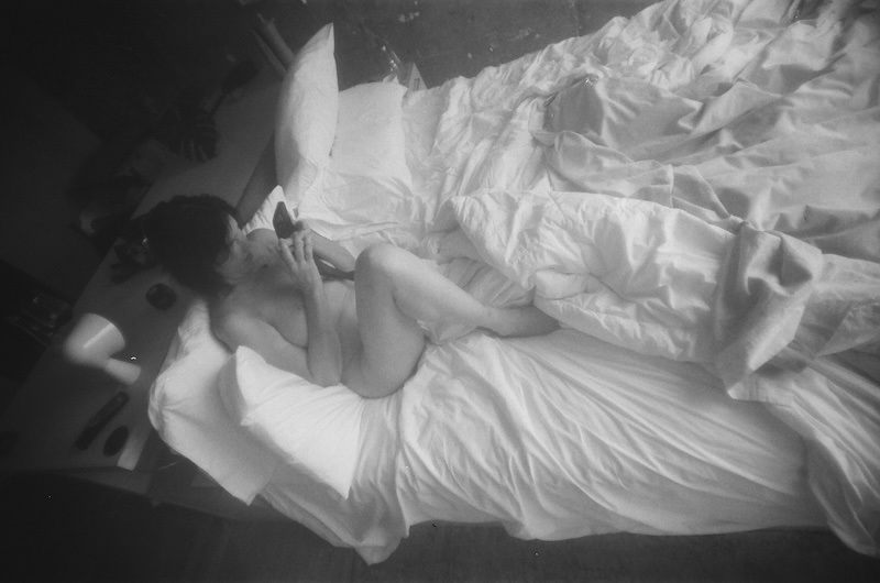 Darka in bed.