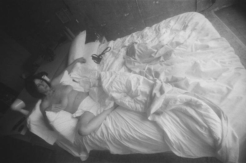 Darka in bed.