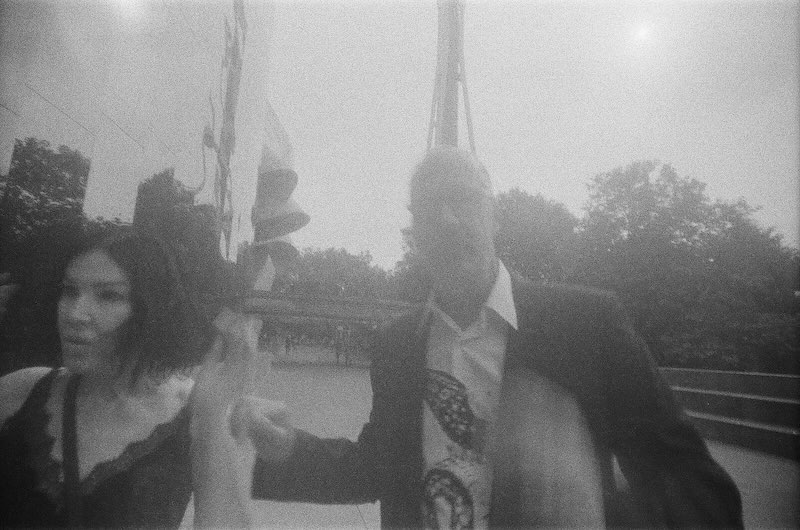 Blurry B&W of Darka & Krist.